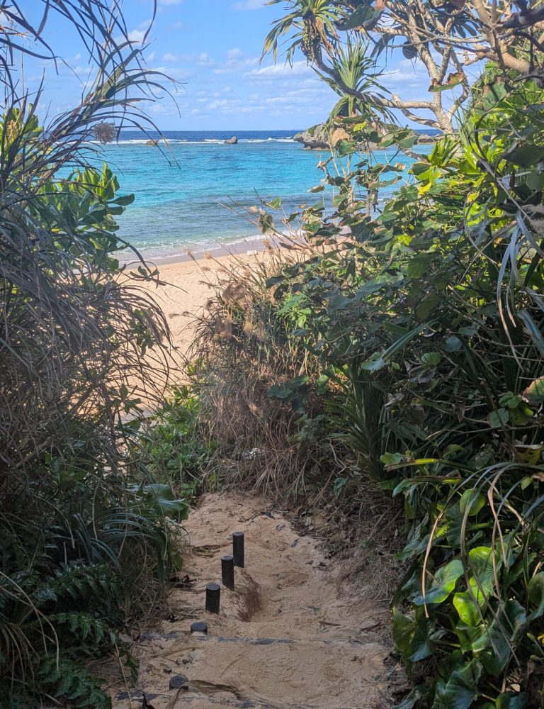 plage sable blanc et bleu kurama japon